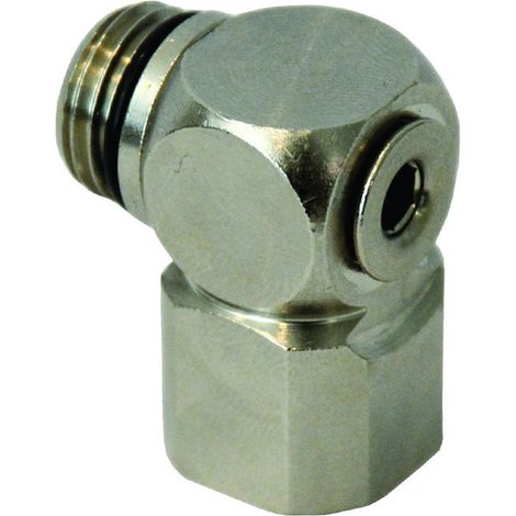 Raccordo "L" Girevole Filettato Maschio Femmina 1/4"M 1/4"F art.50/C ANI - 5 pz