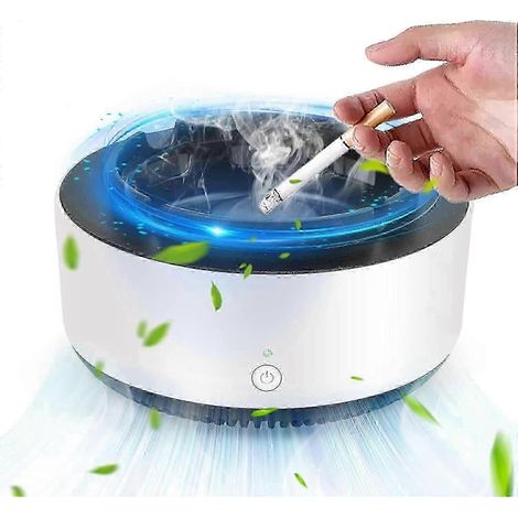 Ce cendrier purificateur d'air 2 en 1 est équipé d'un diffuseur d'aromathérapie et d'une minuterie automatique pour créer un environnement sans fumée. (1/5)