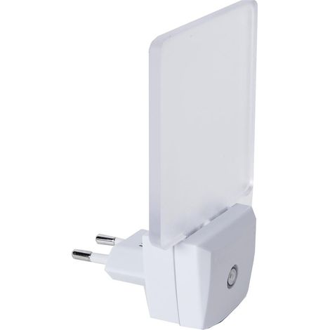 Star Trading Veilleuse LED Functional, avec fiche pour la prise de courant, 5lm, capteur crépusculaire, blanc froid, 11,4 cm