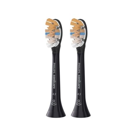 Philips Sonicare A3 Premium All-in-One HX9092/88 Schallzahnbürstenköpfe, Schwarz