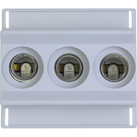 Eaton Sicherungsunterteil, Niederspannung, 16 A, AC 400 V, D01, 3P, IEC, DIN-Hutschienenmontage, geeigneter Draht 1,5 - 4 mm2, TFRN01C