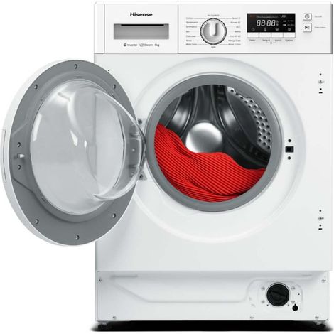 Lavadora Integrable HISENSE WF3M841BWIES de 8Kg y 1400Rpm Clase A (1/4)