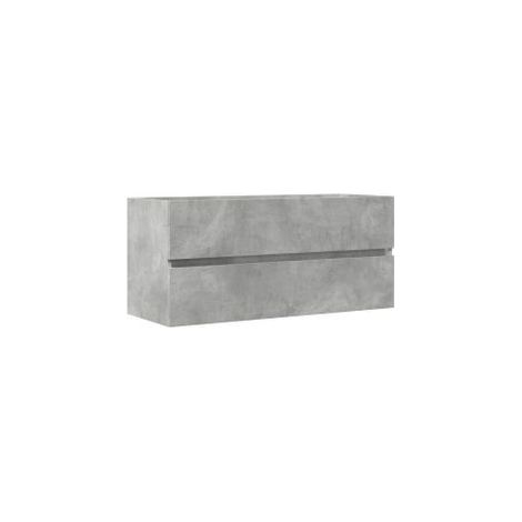 Armoire d'évier Gris béton 100x38,5x45