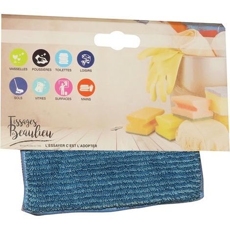 Eponge Microfibre Bi-face 14x9cm - Tissages De Beaulieu