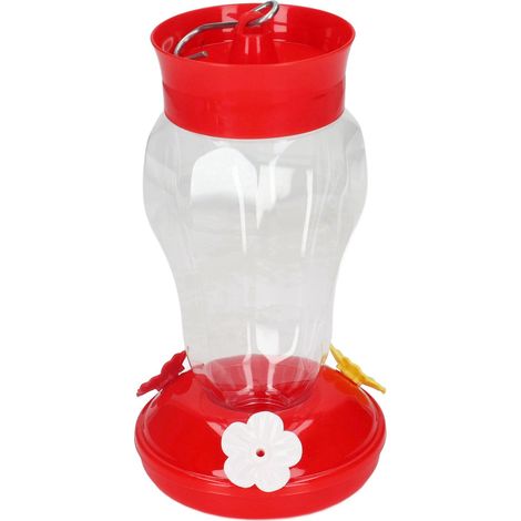 Auslaufsicherer Kolibri-Futterspender für den Garten, mit 3 Nachfüllöffnungen, Eisenhaken zum Aufhängen, Typ 2. (1/5)