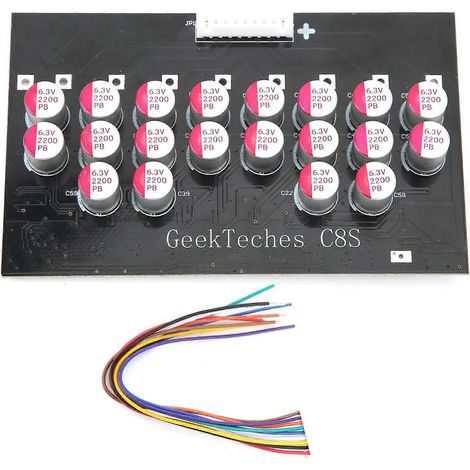Condensateur d'équilibrage actif pour batteries au lithium, précision de 5 mV, équilibreur 5 A GT-8 (1/4)