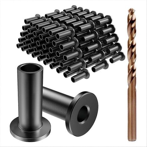 Lot de 50 manchons de protection en acier inoxydable, fourreaux de sécurité résistants, gaines tubulaires pour usage professionnel, étuis métalliques durables. (1/5)