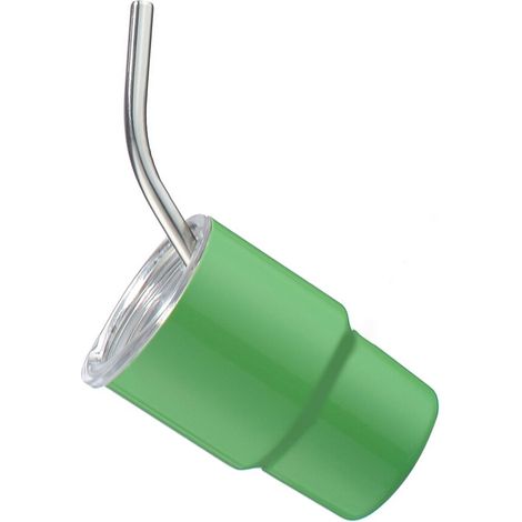 Mini taza de viaje de acero inoxidable, taza verde (1/5)