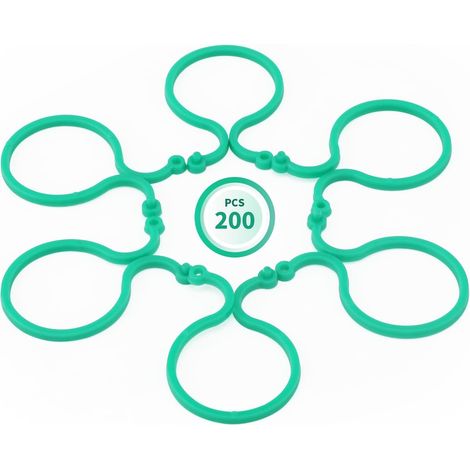 200Pièces Clips Support pour Jardin Plantes Clips de Fixation pour tomates Réutilisable Pinces Plantes Plastique (1/5)