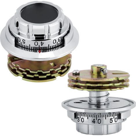 Cadenas à combinaison métallique à disque pour coffret à bijoux, coffre-fort ou armoire à documents (1/5)