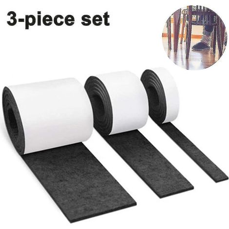 3 rouleaux de feutre autocollant compatibles avec les meubles, tapis coulissant de toute forme (1/5)