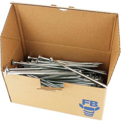 Boite de 100 Vis agglo tête fraisée Torx T30 zingué 6.0x140mm FP