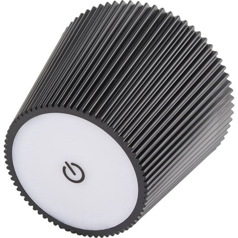 Lampe LED pour bouteille de vin, sans fil, étanche, lampe de table, 2000 mAh, rechargeable, veilleuse, pour l'extérieur, les bars et les restaurants, noire (1/5)