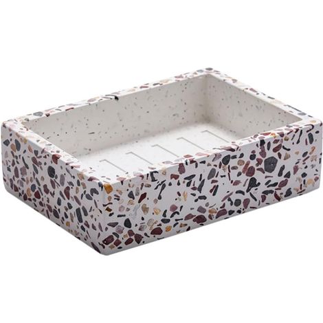 Resin Soap Dish Nordic Design Natural Texture Soap Holder (1/5)