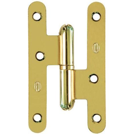 AMIG pernio sin remate lacado oro 405/95 derecha , El Pernio sin remate en lacado oro 405/95 de mano derecha es un herraje para puertas con acabado en oro la