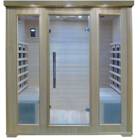 Bagno Italia Sauna a Infrarossi cm 175x135 con 4 sedute radio profumoterapia cromoterapia (1/3)