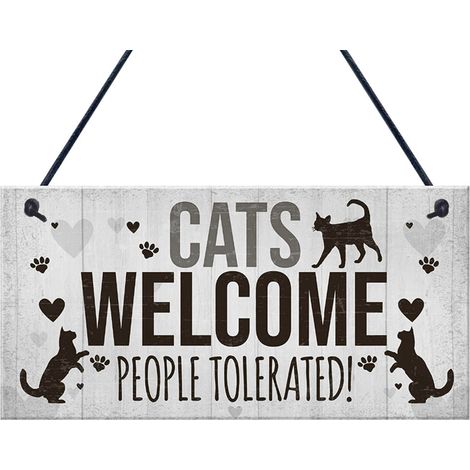 Plaque Murale En Bois - Motif Animal Amical - Décoration Rustique Pour Intérieur - 20 x 10 cm - 1 Pièce