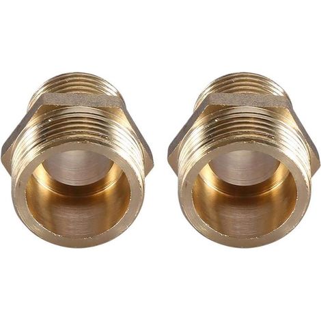 Kit de raccords de tuyauterie en laiton, réducteur de filetage hexagonal pour tuyau d'eau à filetage extérieur (1/5)