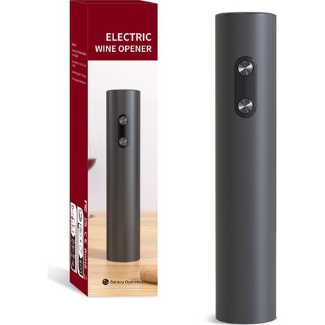 Tire-bouchon électrique alimenté par batterie, un seul bouton pour ouvrir, facile à utiliser, peut être utilisé comme cadeau (1/4)