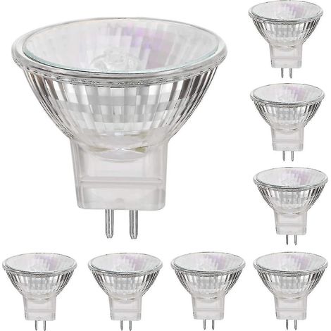 12V 35W Halogenlampen, GU5.3-Sockel, warmweiß, dimmbar, 8er-Pack - 35W - GU5.3 - MR 16 (1/4)