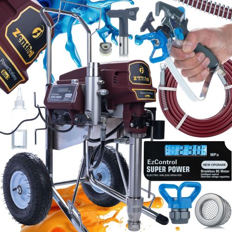 Agitatore Verniciatore Zenthril Boa X – 3500W, 20MPa, 0,039", 6L/min  Tecnologia Spray Idrodinamica  Uso Professionale