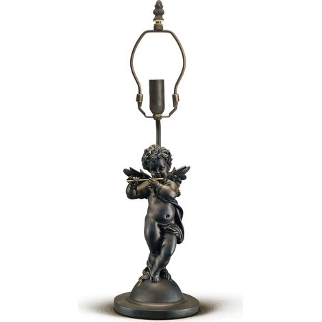 TULIPANO Lampada da tavolo in resina e zama senza paralume disegno angelo attacco E27 d.17cm (1/2)
