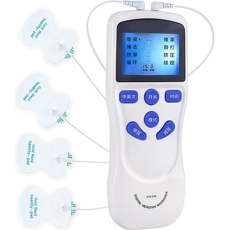 Appareil de massage méridien électrique double sortie, écran LED, 8 modes numériques avec minuterie (1/5)