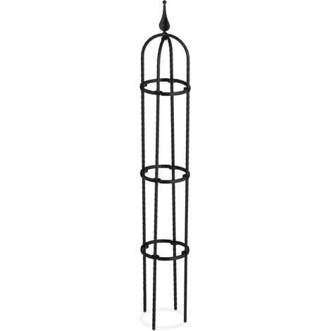 Lote de 2 enrejados decorativos para plantas trepadoras jardín 100 x 30 cm de metal verde 130011746 (1/5)