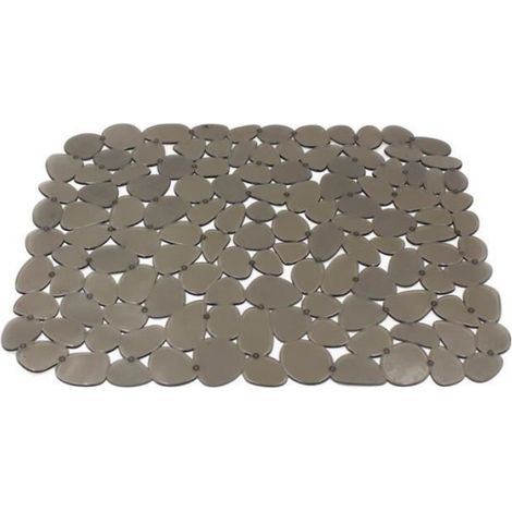 Tapis Évier À Galets - PVC Antidérapant - Pour Évier Cuisine Intérieur Extérieur - 40 x 30 cm - 1 Pièce