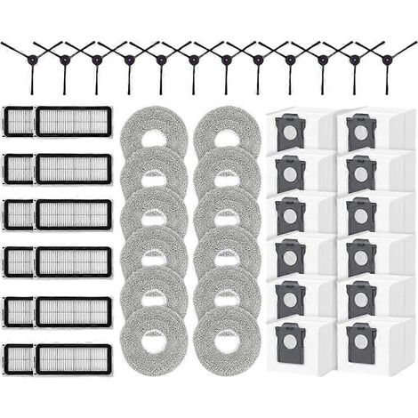 Pour Cecotec Conga X50/X50 X-Treme pièces accessoires brosses principale/latérale filtre HEPA serpillière sac poussière (1/5)
