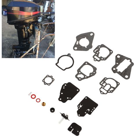 Reparatur- und Umbausatz kompatibel mit Mariner 6, 8, 9, 9, 10, 15, 20 und 25 PS Vergaser-Außenbordmotoren (Referenz 1395-9761). (1/5)