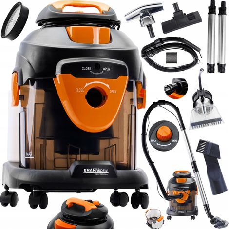 Potente aspirapolvere industriale per liquidi e solidi con funzione di pulizia tappeti 2200eW KD482 (1/5)