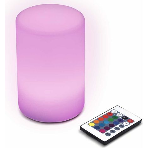 Lampda da Tavolo Moodlight LED RGB cambio Colore a Batteria con Telecomando (1/4)
