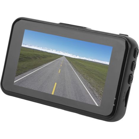 Caméra embarquée pour voiture avec écran HD de 3 pouces, double objectif, capteur G, enregistrement en boucle, caméra de recul 1080p. (1/5)