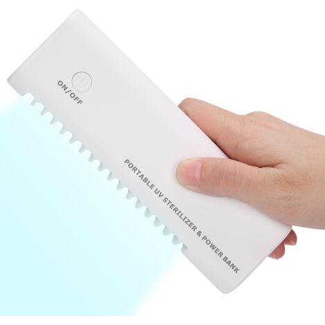 Lampe UV ZL-29C portative anti-acariens, lumière violette de nettoyage sans fil, stérilisateur portable à main pour lit, canapé et textile, élimination des mites efficace (1/5)