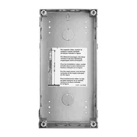 Caja de empotrar de acero a prueba de roturas BTI350120 SFERA Robur de 2 módulos