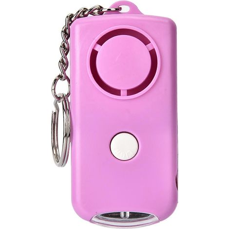Alarme de sécurité personnelle de 120 décibels pour les personnes âgées, les filles et les enfants porte-clés alarme d'autodéfense avec lumière LED. (1/5)