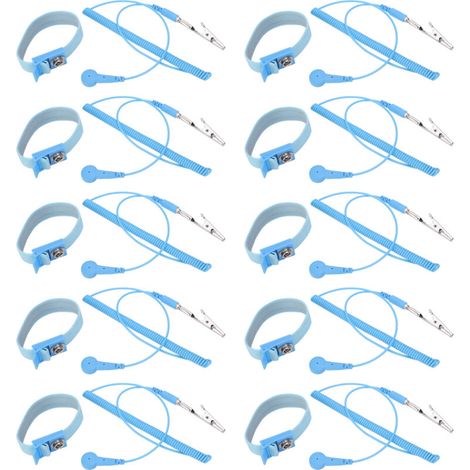 10 pièces 1.8M x 2.0MM Bracelet antistatique mise à la terre décharge électrostatique dragonne (1/5)