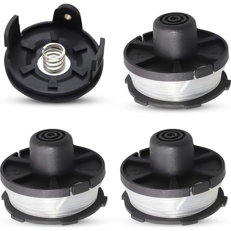 Bobine de fil de rechange pour débroussailleuse Makita 18V DUR181Z/DUR181RF/DUR181, Bobines de fil pour Makita 196146-9/195858-1 Bobine de fil avec couvercle (4PCS) (1/5)