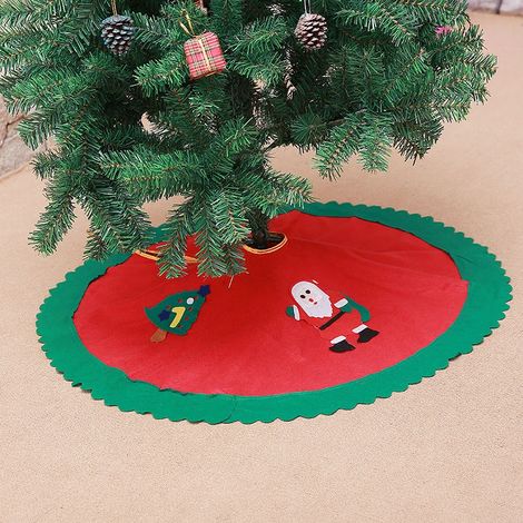 T-shirt sapin de Noël, tapis décoratif pour sapin, décorations de Noël rustiques pour la maison, le bureau et les fêtes d'hiver (1/5)