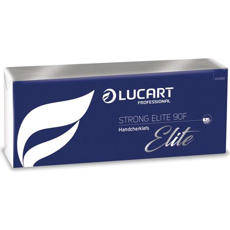Fazzoletti di carta Lucart Professional Strong Elite 90F - 4 veli, 9 fazzoletti - Conf. 10 pacchetti (1/5)