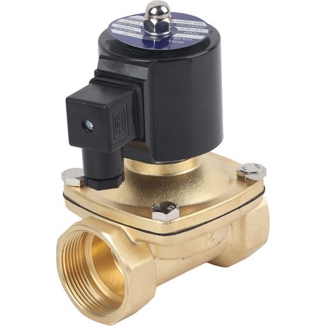 2W-400-40 Elektrisches Magnetventil, Kupfer, normalerweise geschlossen, Membranmagnetventil, AC 24 V (1/5)
