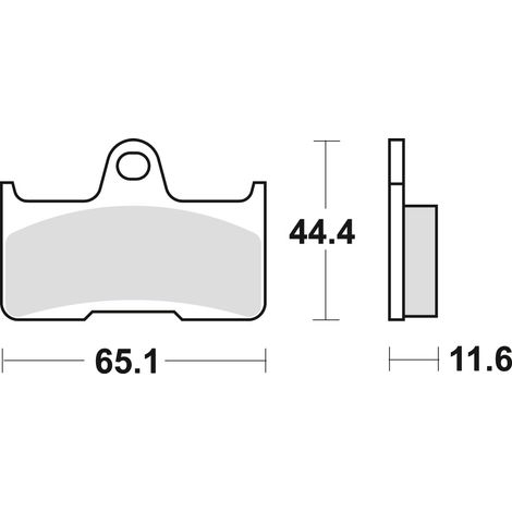 TRW ZF Bremsbeläge KH344 Sinter Offroad Yamaha YFM 660 02-08, HINTEN