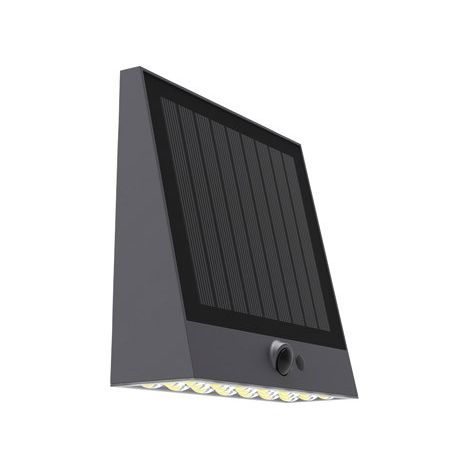 RAKSA LAMPE SOLAIRE MURALE 1000LM 4000K 5.2W NOIR RAKSA LAMPE SOLAIRE MURALE 1000LM 4000K 5.2W BLACK, IP54, - 43-009-05-180