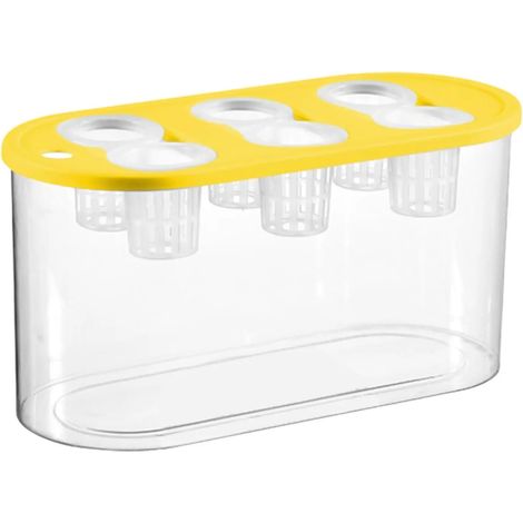 Caja De Hidropnica Con 6 Agujeros Prctica Caja Amarillo (1/5)
