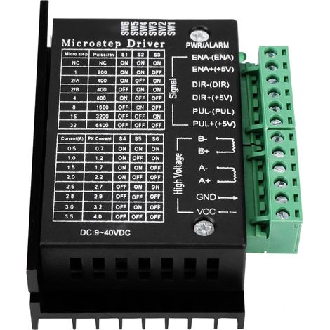 1 module de commande de moteur pas à pas CC 9-40 V 160 W 0,5-4 A, 32 micropas (1/5)