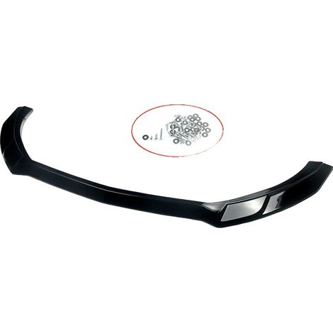 Spoiler delantero estilo GT, fácil instalación, negro brillante. (1/2)
