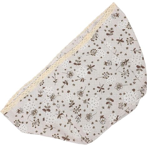 Housse de panier à linge carrée Unomor motif floral tissu