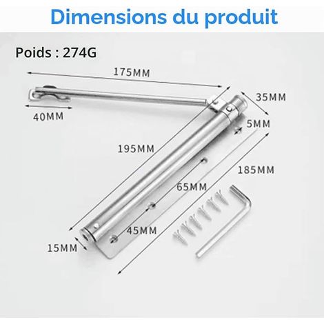 Automatic Door Closer, Spring Door Closer, Stainless Steel Door Closer, Adjustable Spring Door Closer, Groom Stainless Steel Door Close, Automatic Closing Device