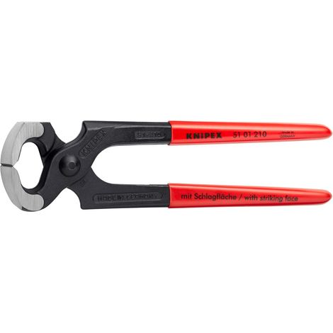 KNIPEX 51 01 210 SB Hammerzange mit Kunststoff überzogen schwarz atramentiert 210 mm
